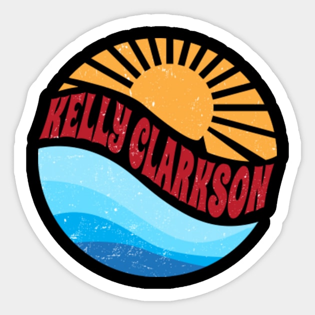 Personalized Name Clarkson Vintage Styles Camping 70s 80s 90s Sticker by RavenSHOPS